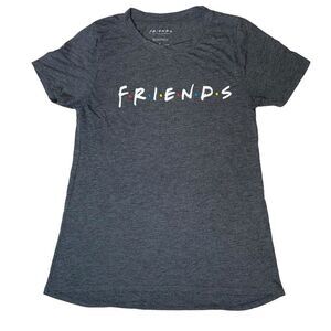 Friends charcoal gray form fitting T-shirt SZ M